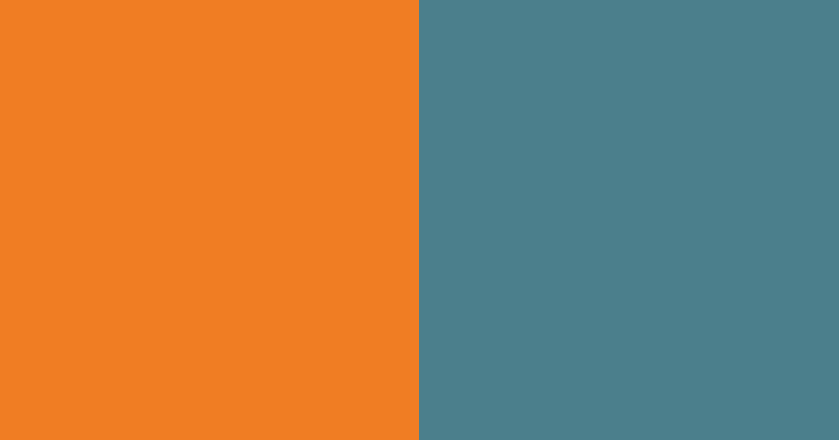 Download dark lagoon and burnt pumpkin color palette PNG image (landscape)