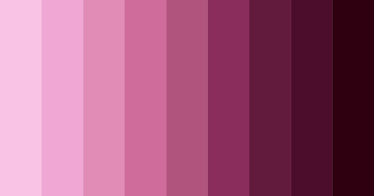 Download pink delight color palette PNG image (landscape)
