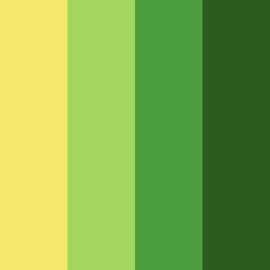 Download green seasons color palette PNG image (square)