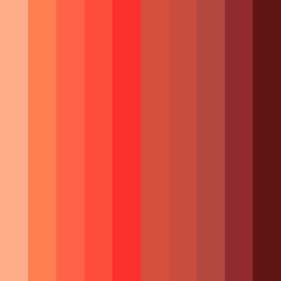 Download coral cascade color palette PNG image (square)