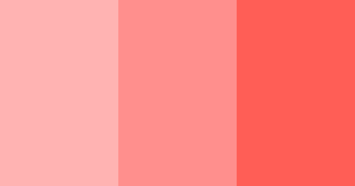 Download coral blush color palette PNG image (landscape)