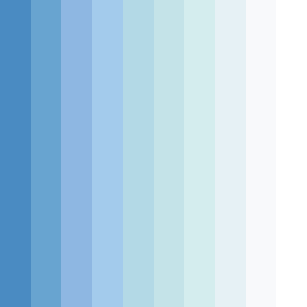 Download blue serenity color palette PNG image (square)