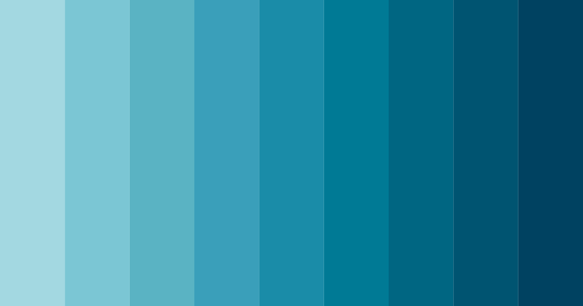 Download shades of azure color palette PNG image (landscape)