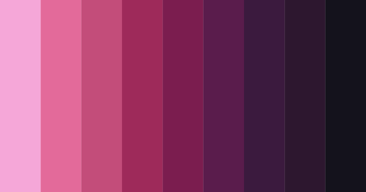 Download midnight masquerade color palette PNG image (landscape)