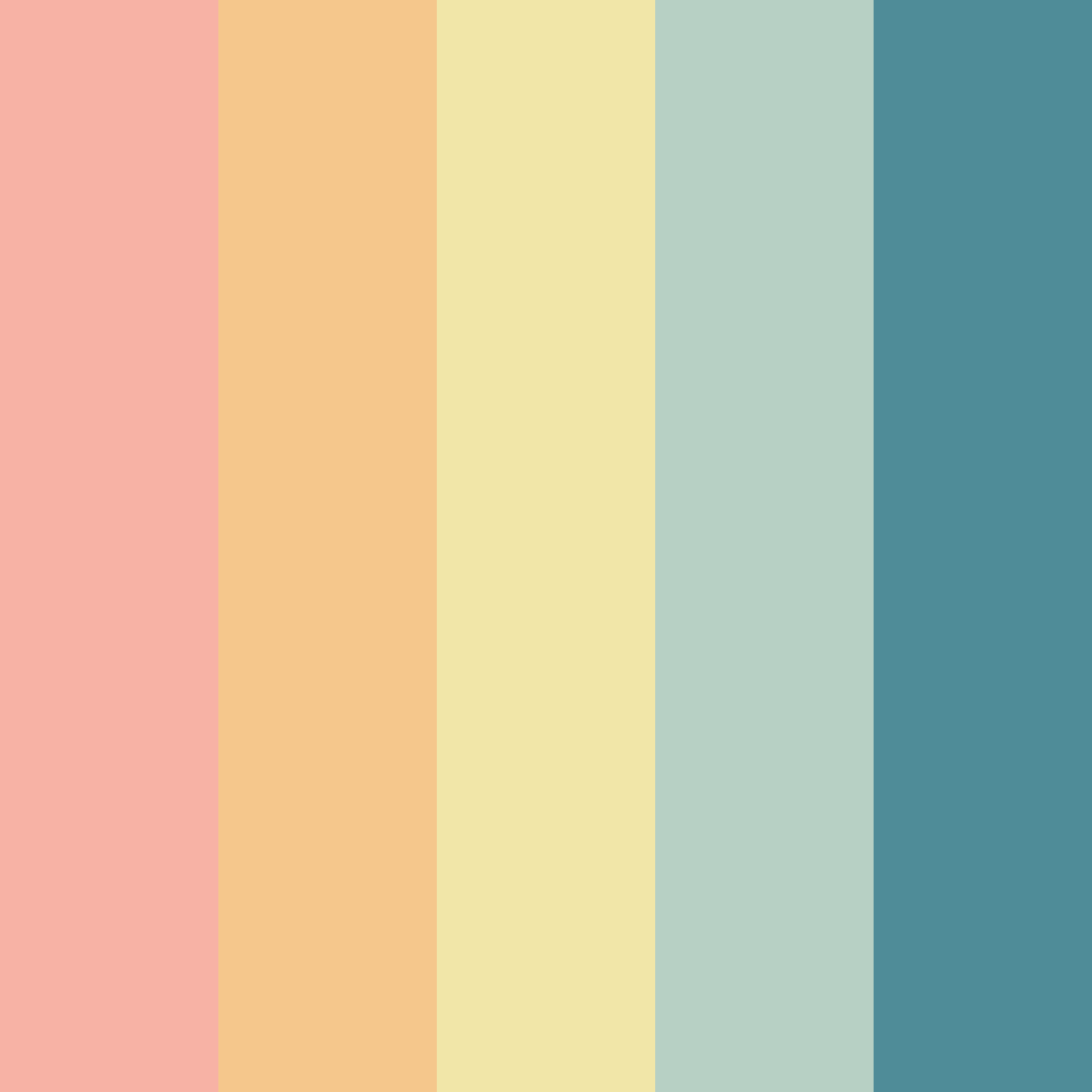 Download soft teal color palette PNG image (square)