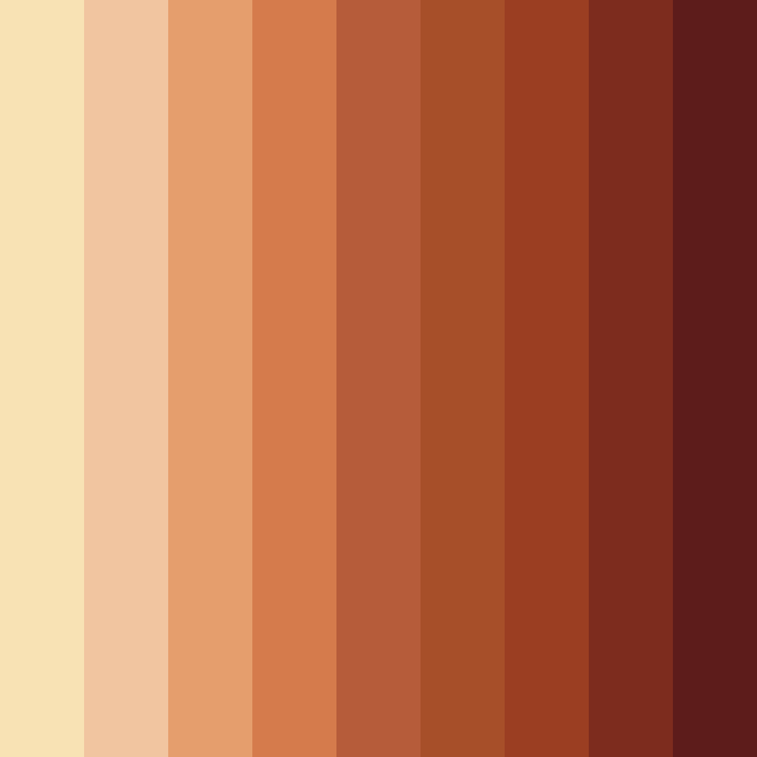 Download autumn embrace color palette PNG image (square)