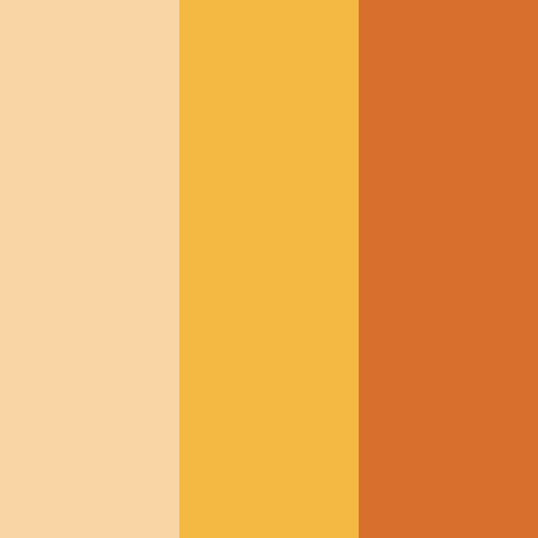 Download orange autumn color palette PNG image (square)