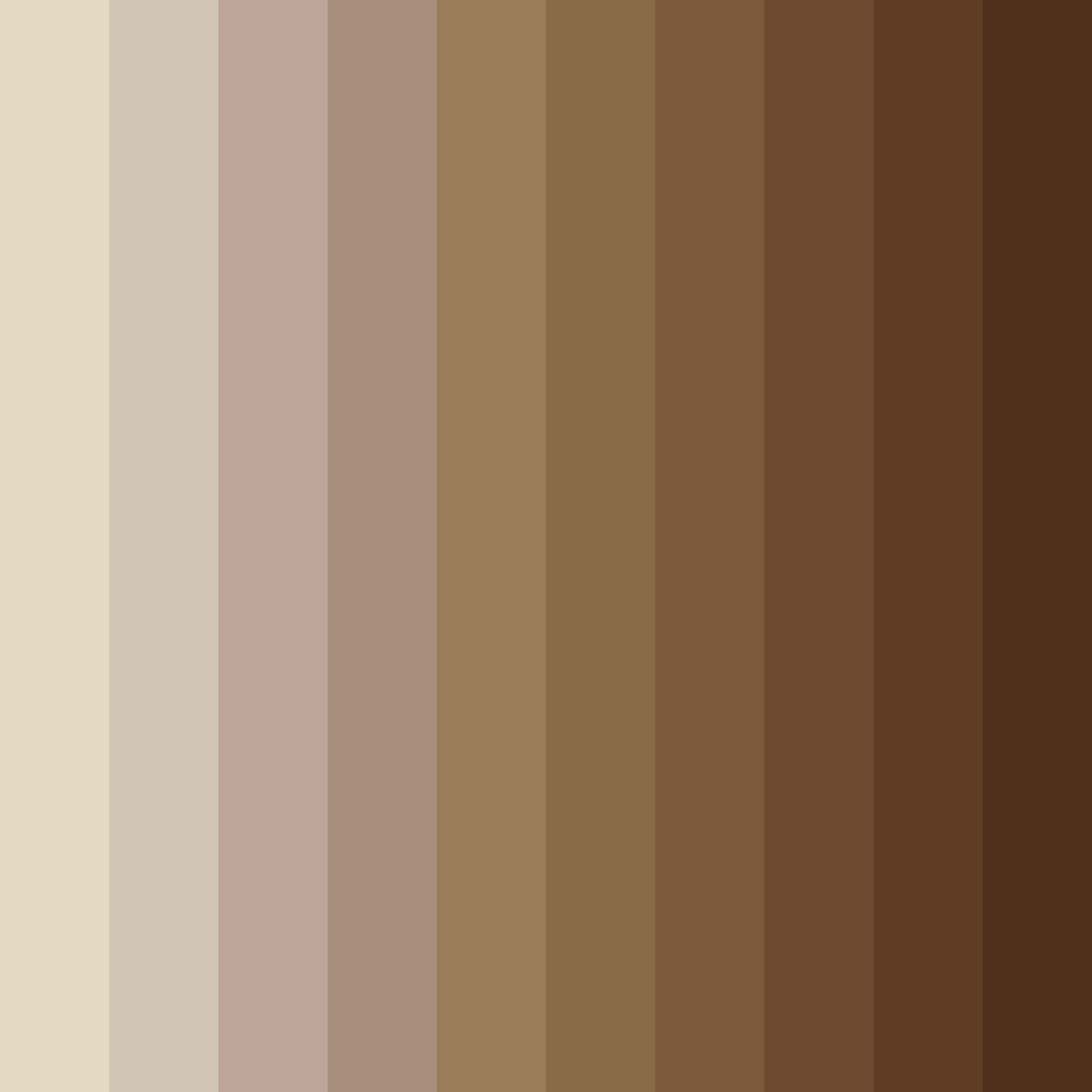 Download earthy whisper color palette PNG image (square)