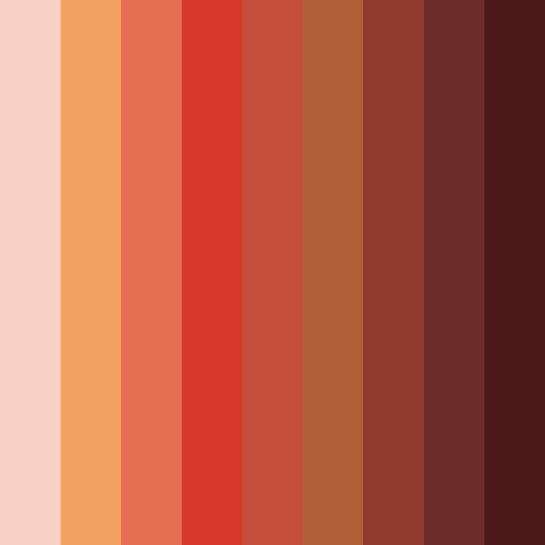 Download terracotta madness color palette PNG image (square)