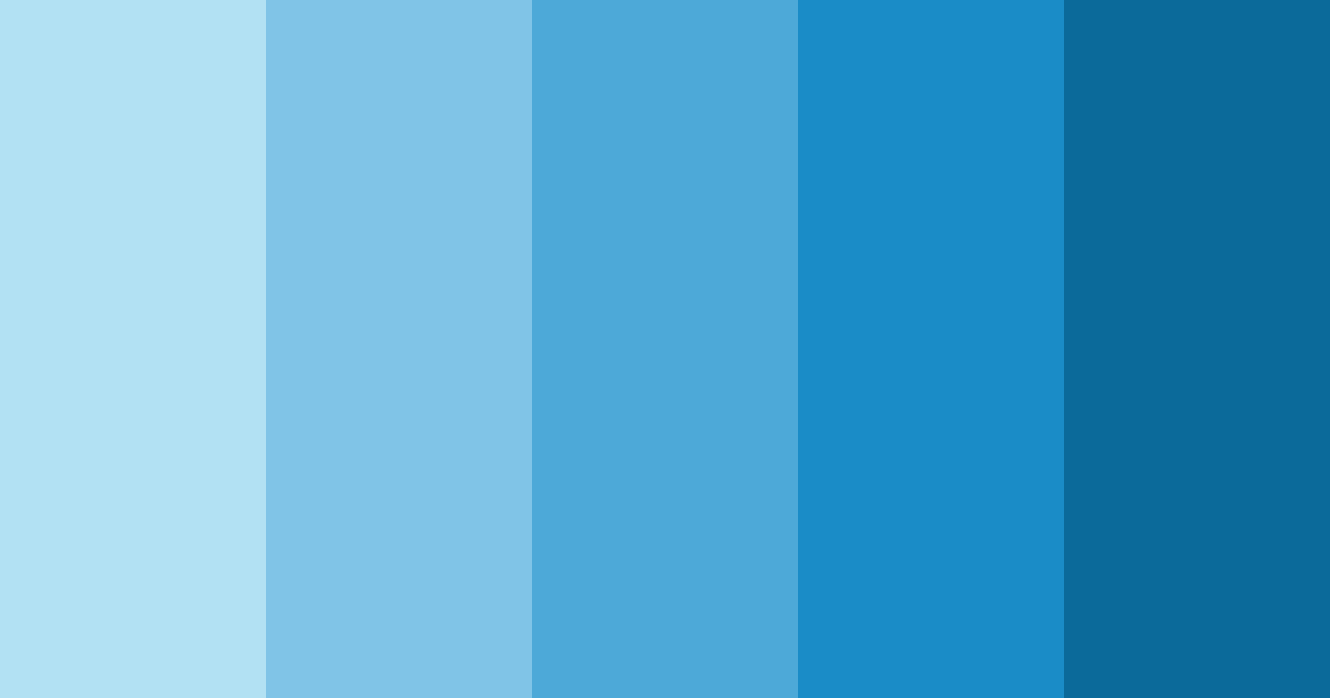 Download light blue color palette PNG image (landscape)