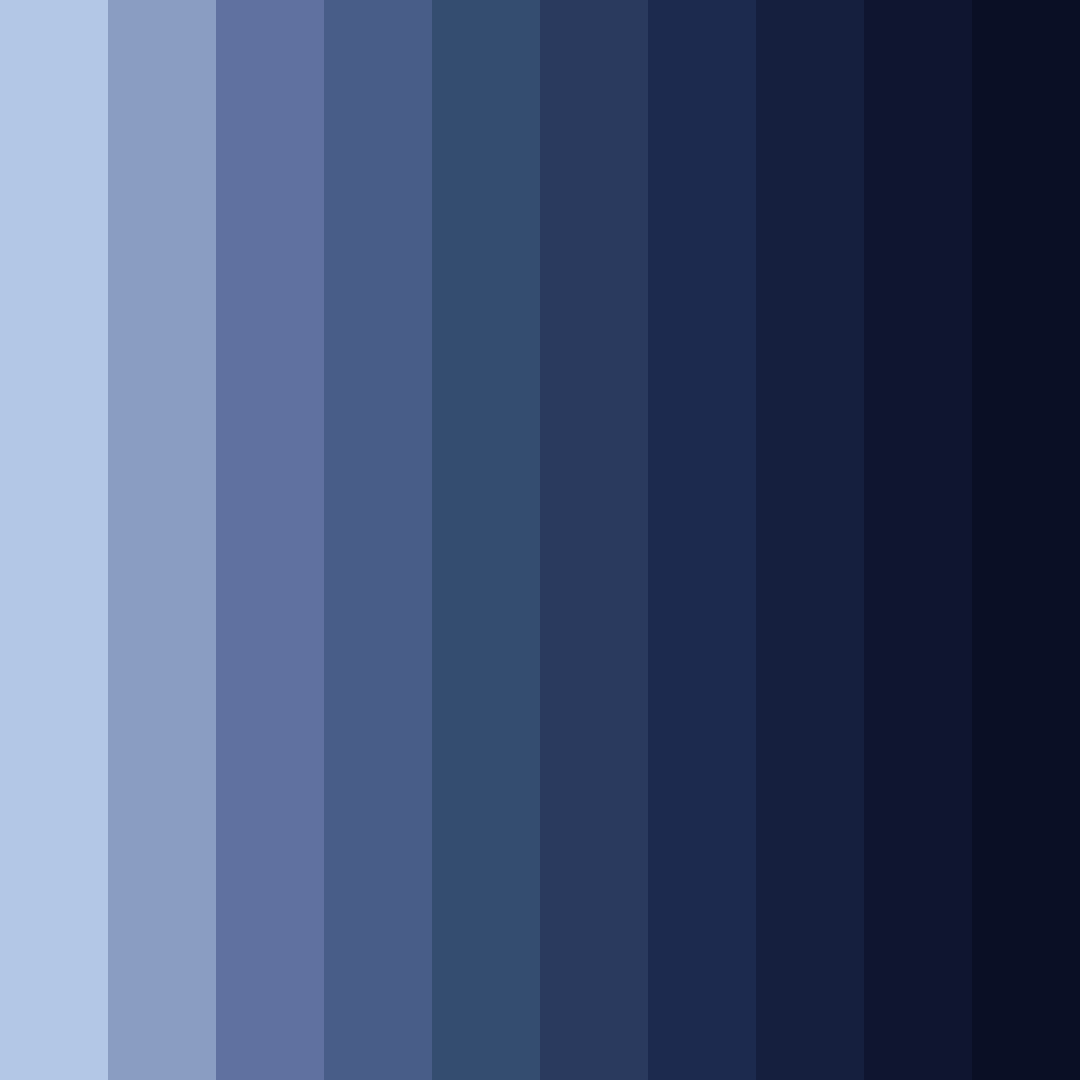 Download midnight blue color palette PNG image (square)