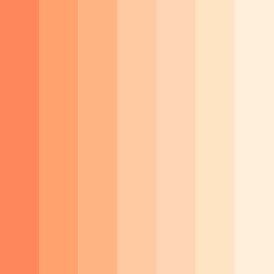 Download sunset serenade color palette PNG image (square)