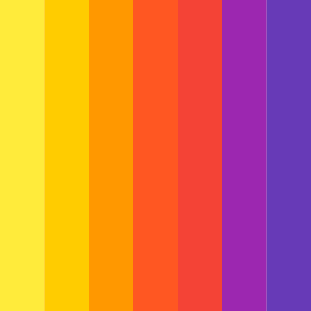 Download vibrant yellow color palette PNG image (square)