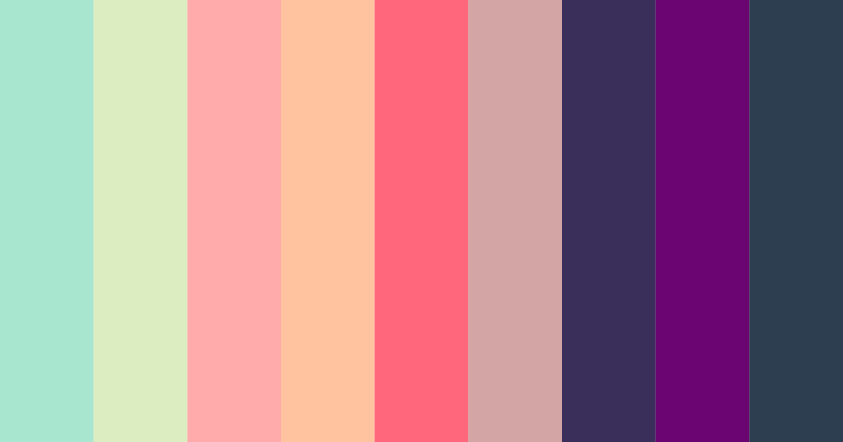 Download verdant whimsy color palette PNG image (landscape)
