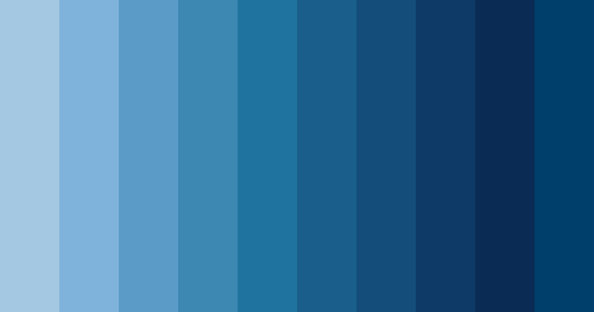 Download blue ocean color palette PNG image (landscape)