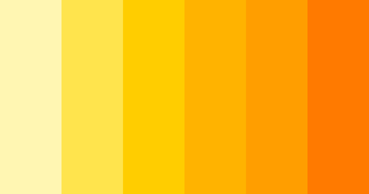 Download bright yellow color palette PNG image (landscape)