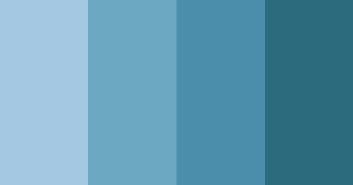 Download blue professional color palette PNG image (landscape)