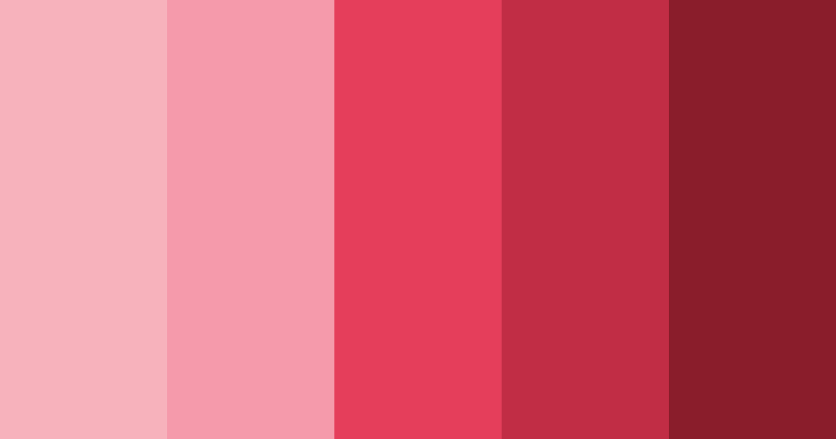 Download blushing crimson dream color palette PNG image (landscape)