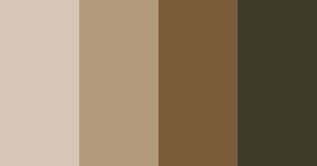 Download calm brown color palette PNG image (landscape)