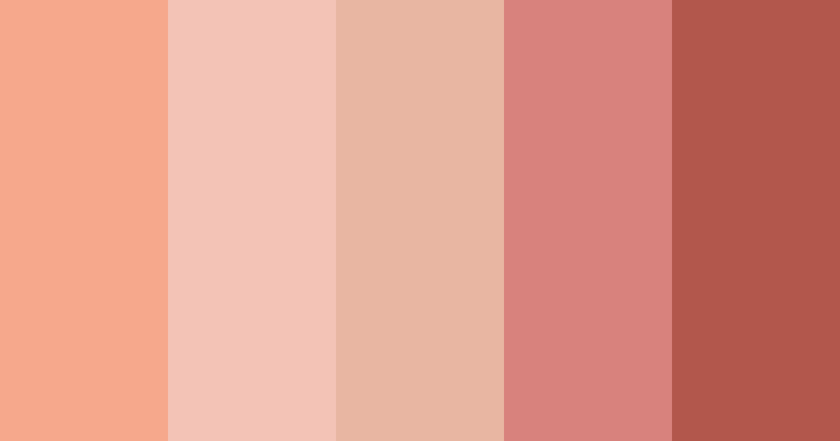 Download sunset blush color palette PNG image (landscape)