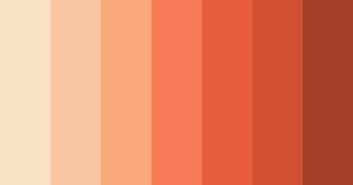 Download warm peach color palette PNG image (landscape)