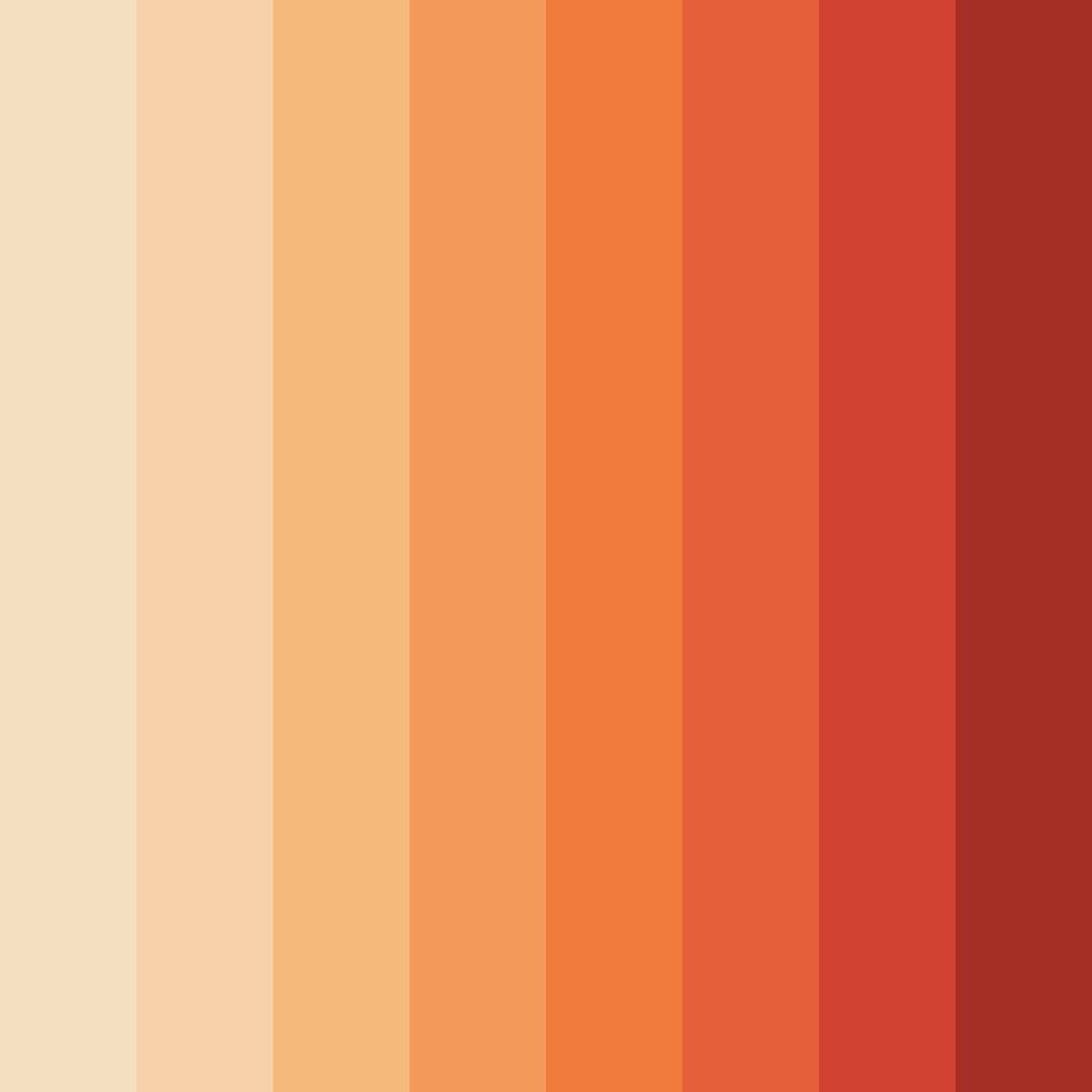 Download autumn sunset whispers color palette PNG image (square)