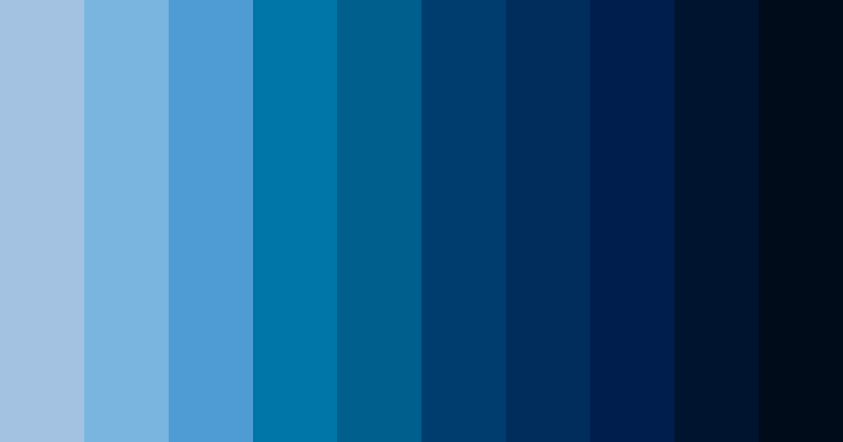 Download cobalt blue depths color palette PNG image (landscape)