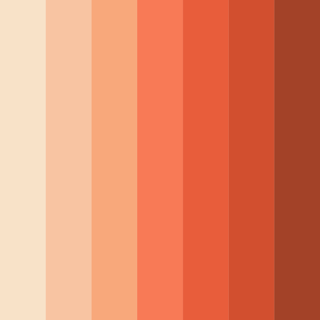 Download warm peach color palette PNG image (square)