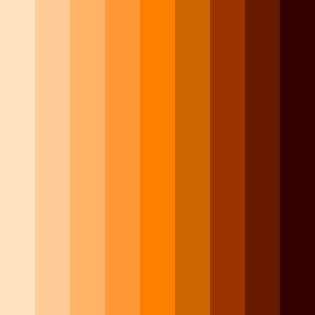 Download shades of red and yellow color palette PNG image (square)