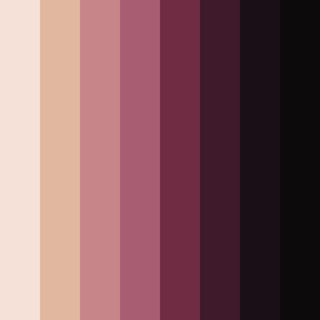 Download burgundy shades color palette PNG image (square)