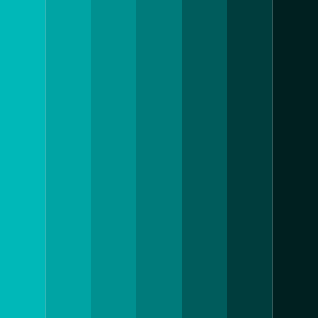 Download teal tides color palette PNG image (square)