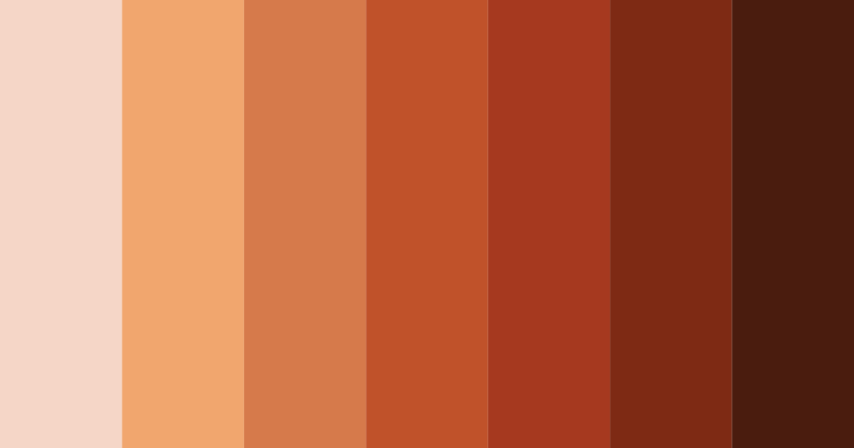 Download spicy brown color palette PNG image (landscape)