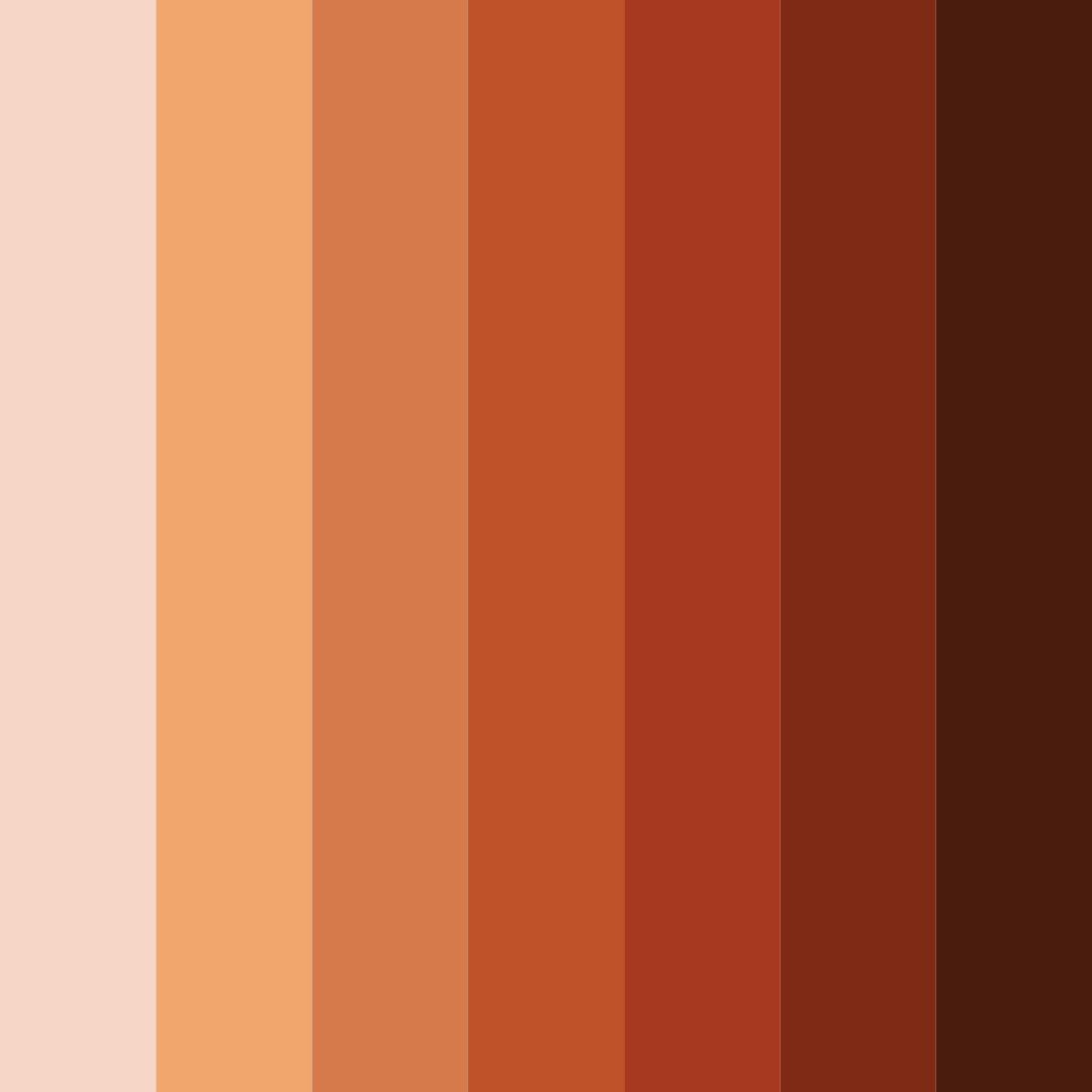 Download spicy brown color palette PNG image (square)