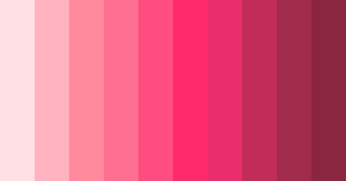 Download pink shades color palette PNG image (landscape)