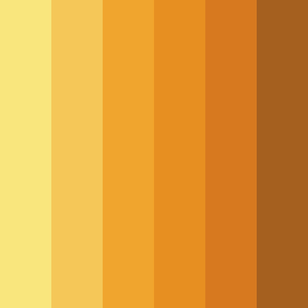Download sunny yellow color palette PNG image (square)