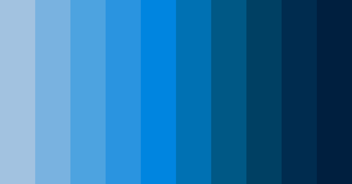 Download bright blue color palette PNG image (landscape)