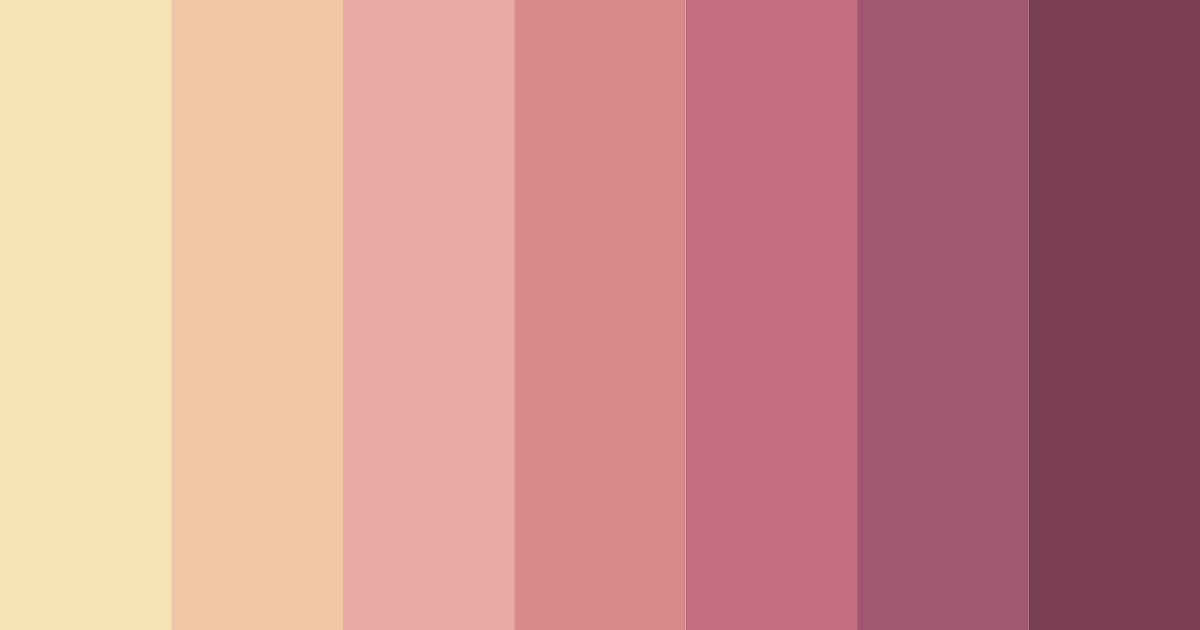 Download rosy reverie color palette PNG image (landscape)