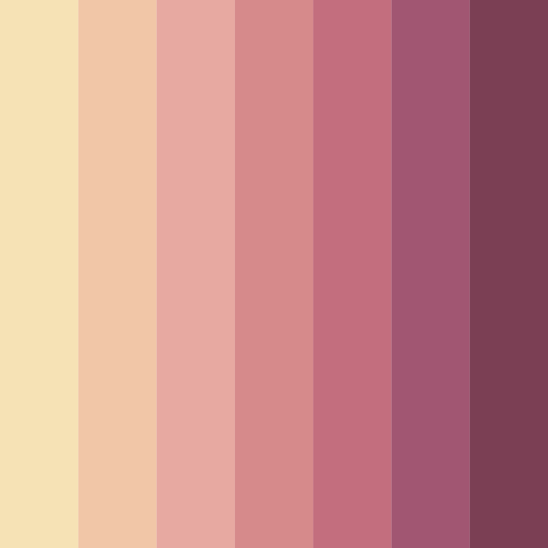 Download rosy reverie color palette PNG image (square)