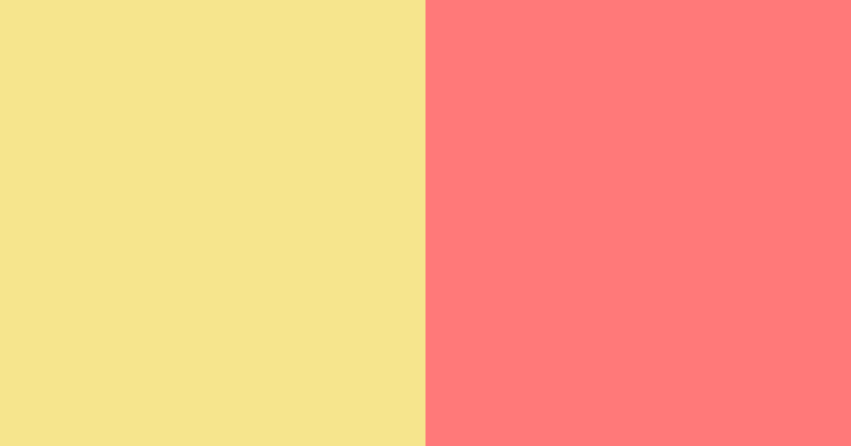 Download warm yellow and coral color palette PNG image (landscape)