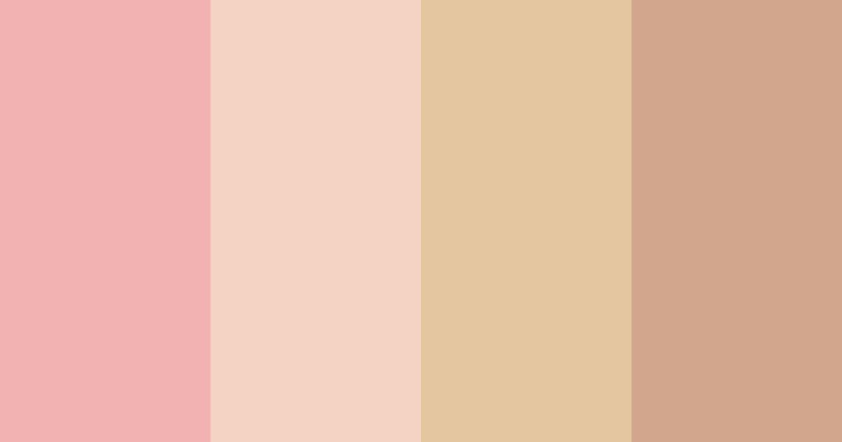 Download peachy dreams color palette PNG image (landscape)