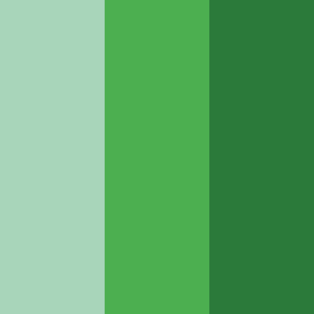Download green forest color palette PNG image (square)