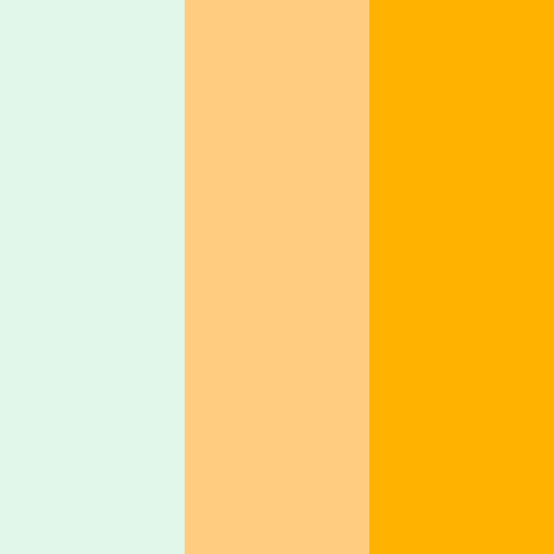 Download shades of green and orange color palette PNG image (square)