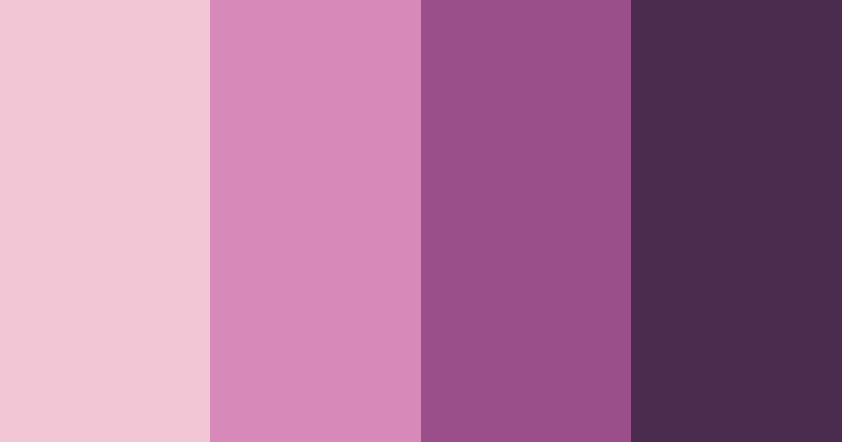 Download pink elegance color palette PNG image (landscape)