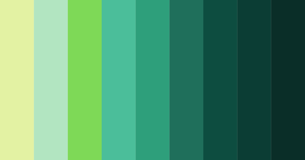 Download tropical oasis color palette PNG image (landscape)