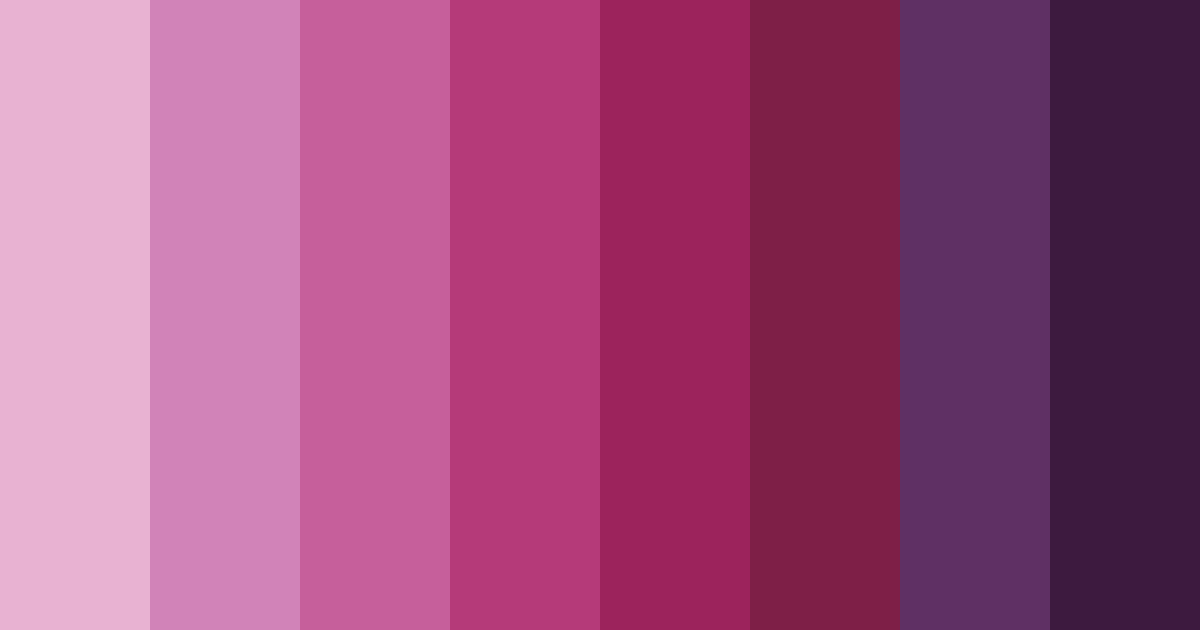Download royal amethyst blossom color palette PNG image (landscape)