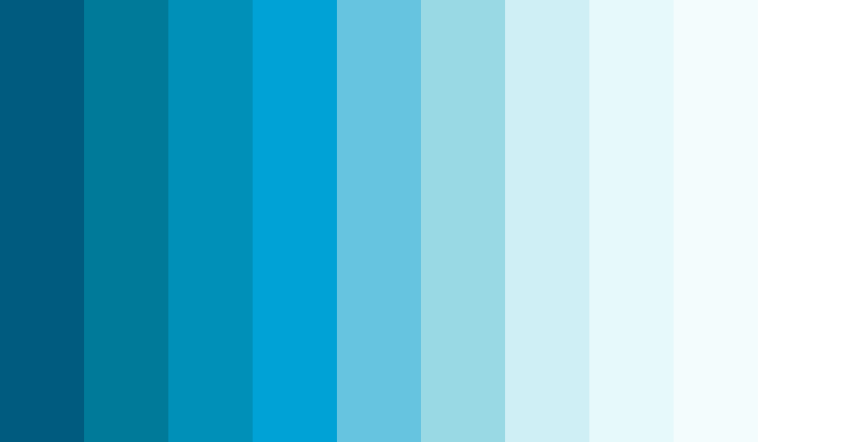 Download shades of blue color palette PNG image (landscape)