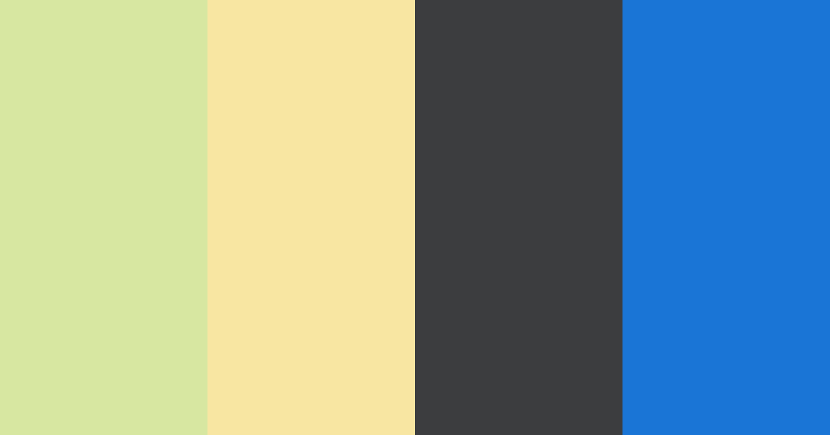 Download yellow green harmony color palette PNG image (landscape)