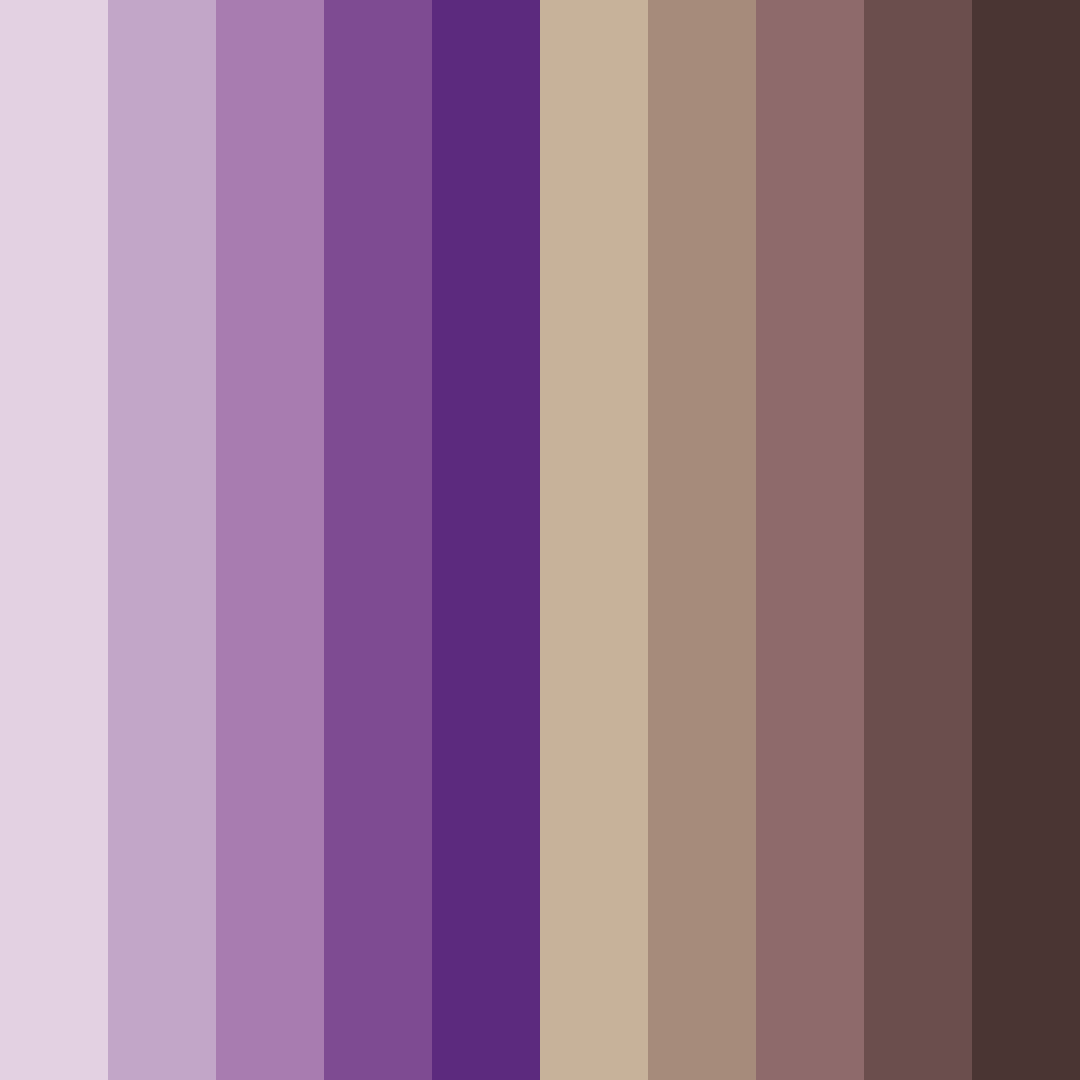 Download purple brown harmony color palette PNG image (square)