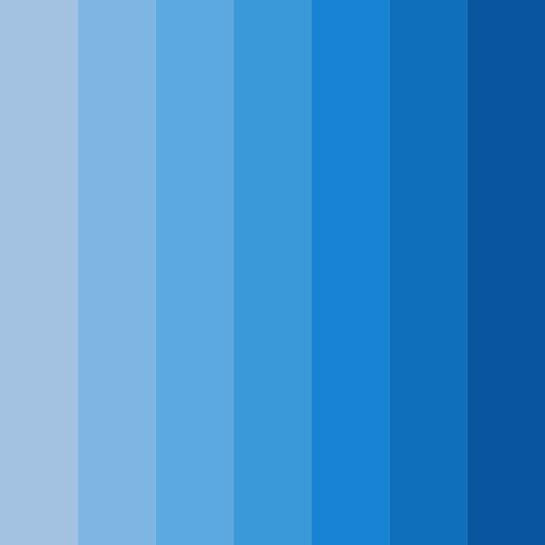 Download bright blue color palette PNG image (square)