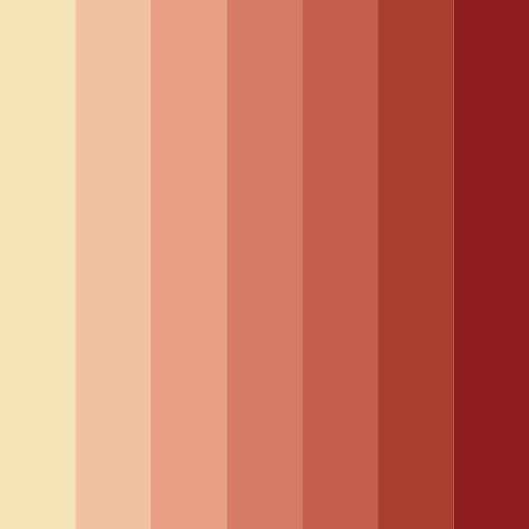 Download desert sunset harmony color palette PNG image (square)